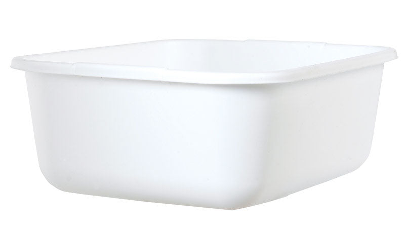 Rubbermaid White Plastic Dishpan 11.4 qt