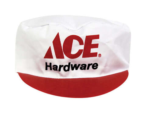 Ace White Cotton Painter's Cap, Pack of 6