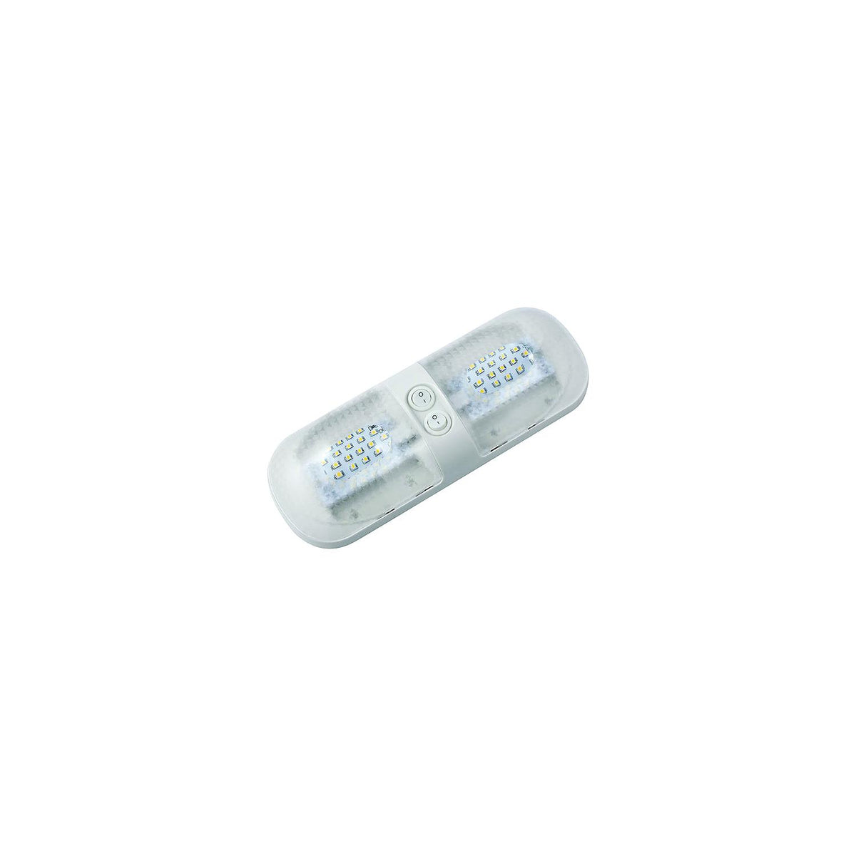DOUBLE DOME LIGHT NAT WHT LED