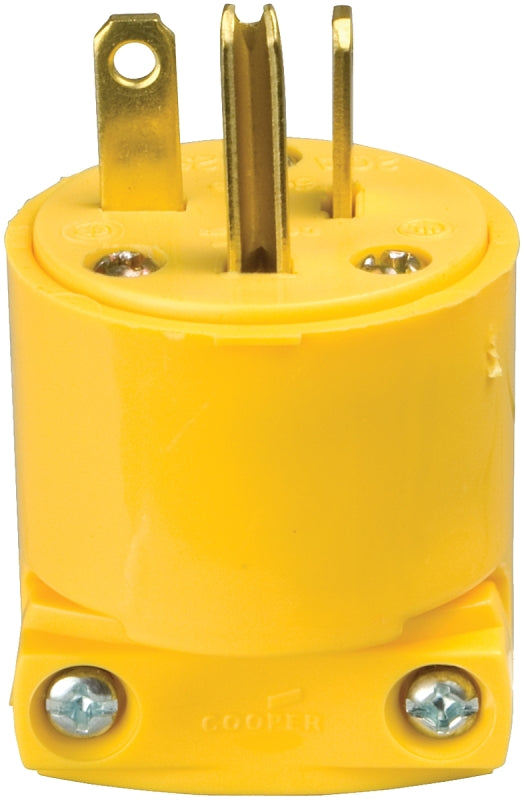 Eaton Wiring Devices 4509-BOX Electrical Plug, Straight Body, 1/4 to 21/32 in, 2-Pole, 20 A, 250 V, NEMA: NEMA 6-20