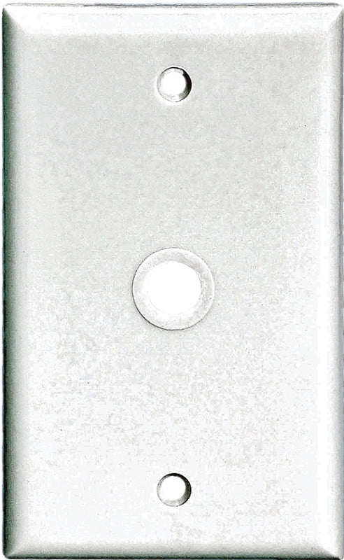 Eaton Wiring Devices 2128W-BOX Wallplate, 4-1/2 in L, 2-3/4 in W, 1-Gang, Thermoset, White, High-Gloss, Pack of 25
