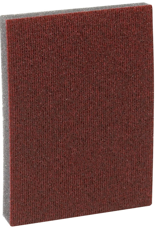 3M Pro-Pad 07058 Sanding Sponge, 4 in L, 2-7/8 in W, 80 Grit, Medium, Aluminum Oxide Abrasive, Pack of 54