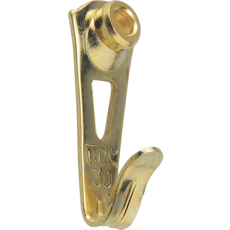 OOK 50035 Picture Hanger, 30 lb, Steel, Brass, Gold, 2/PK