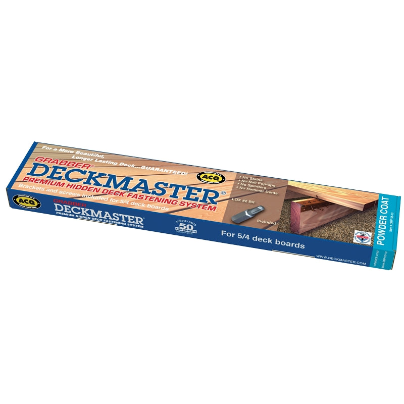 Grabber Construction Deckmaster Series DMP125-10 Hidden Bracket, 24 ga Gauge, Steel, Natural, Powder-Coated