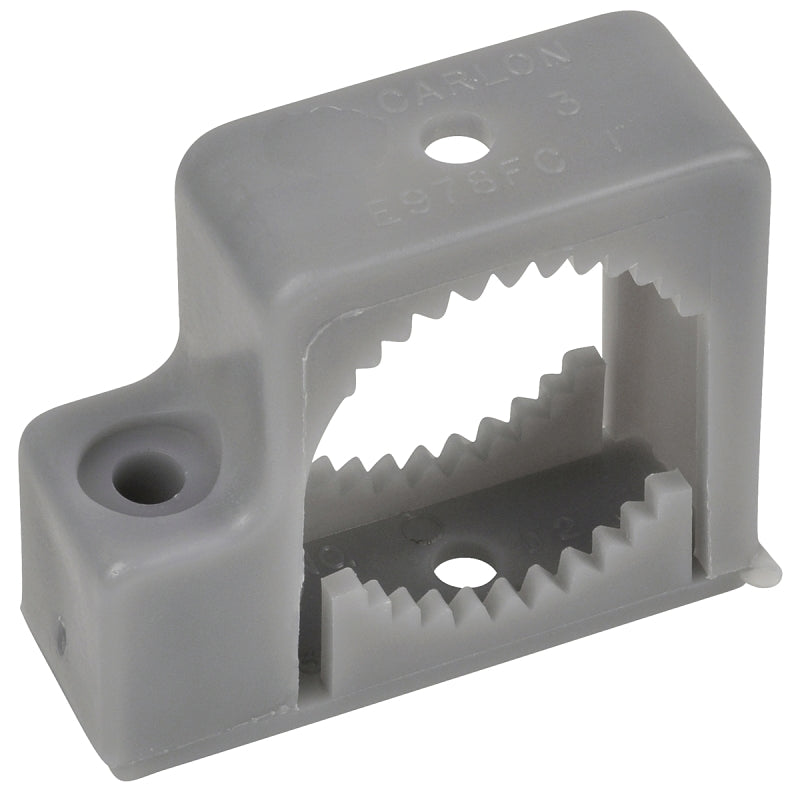 Carlon E978DC-CAR Conduit Strap, 1/2 in, 1-5/8 in L, Polypropylene, Gray