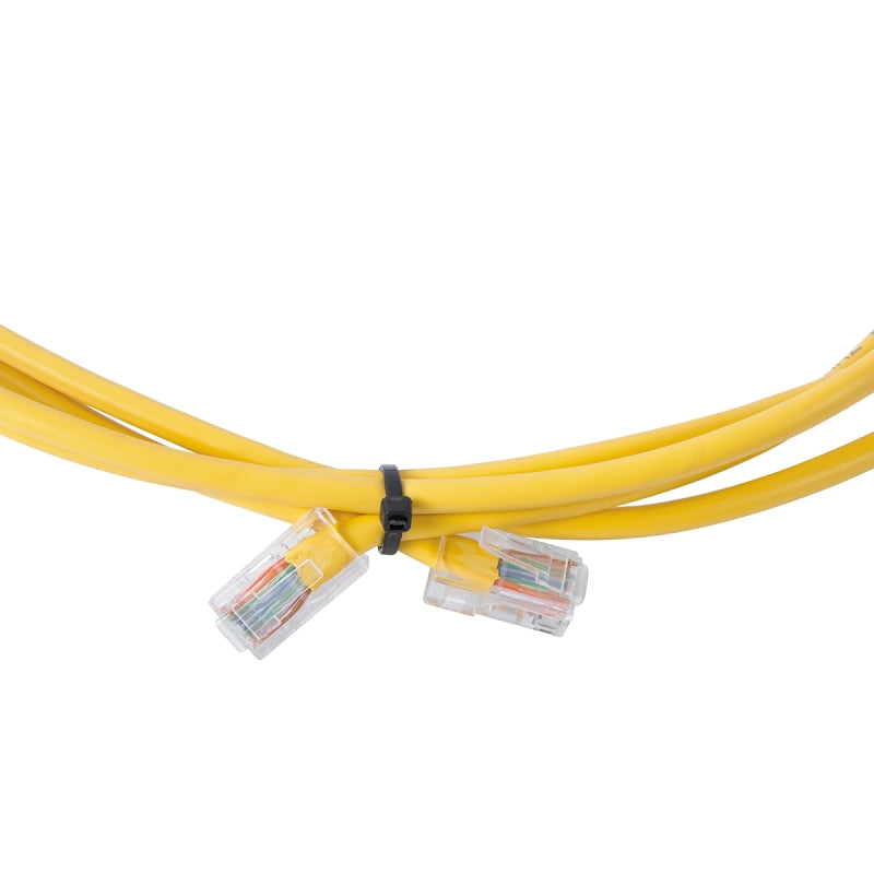 Gardner Bender 46-104UVB Cable Tie, 13/16 in Max Bundle Dia, Nylon, Black, 4 in L, 100/PK