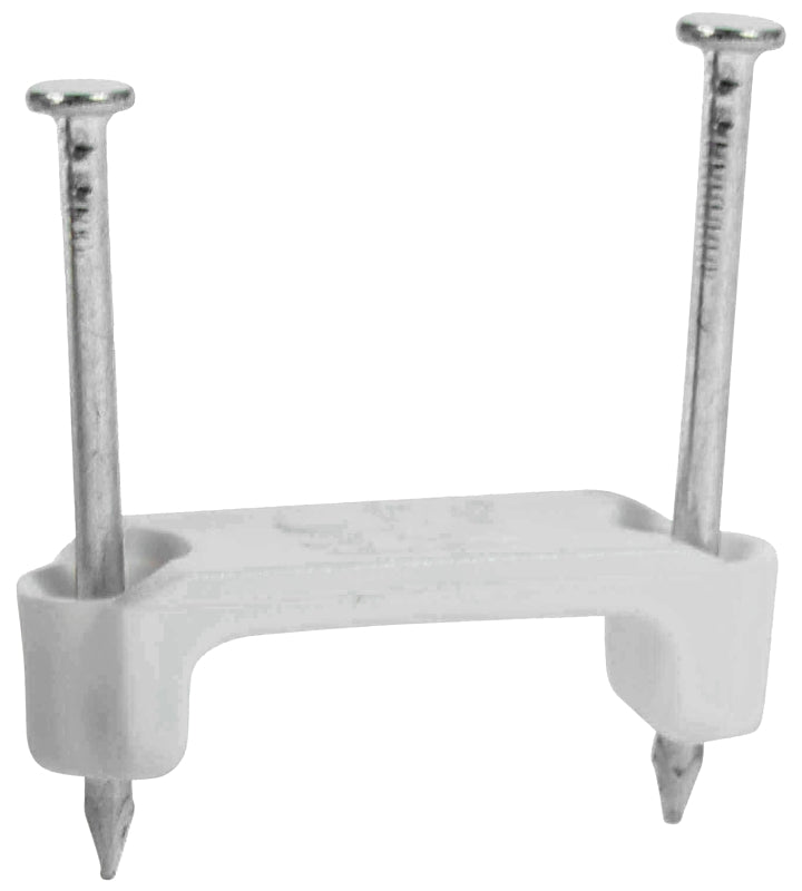 Gardner Bender PS-1575T2 Cable Staple, 3/4 in W Crown, Plastic/Polyethylene