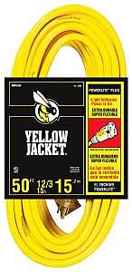 CCI 2884 Extension Cord, 12 AWG Cable, 50 ft L, 15 A, 125 V