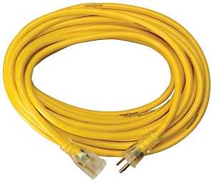 CCI 2805 Extension Cord, 10 AWG Cable, 50 ft L, 15 A, 125 V