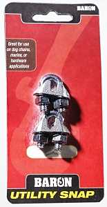 Baron C-260-1/8 Wire Rope Clip, 1/8 in Opening, Malleable Iron