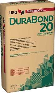 USG Durabond 20 380581 Joint Compound, Powder, White, 25 lb
