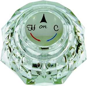 Danco 80967 Faucet Knob Handle, Acrylic, For: Delta #212 Ball Faucets