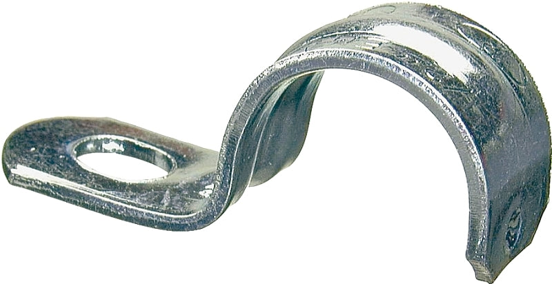 Halex 26151 1-Hole EMT Conduit Strap, 1/2 in, Steel, Galvanized