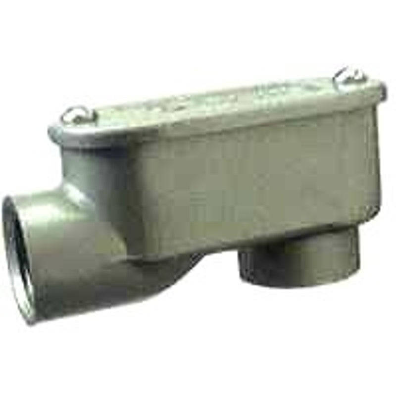 Halex 59515 Service Entrance Elbow, Threaded, Aluminum, 2.63 in H x 2.59 in W x 6.25 in D