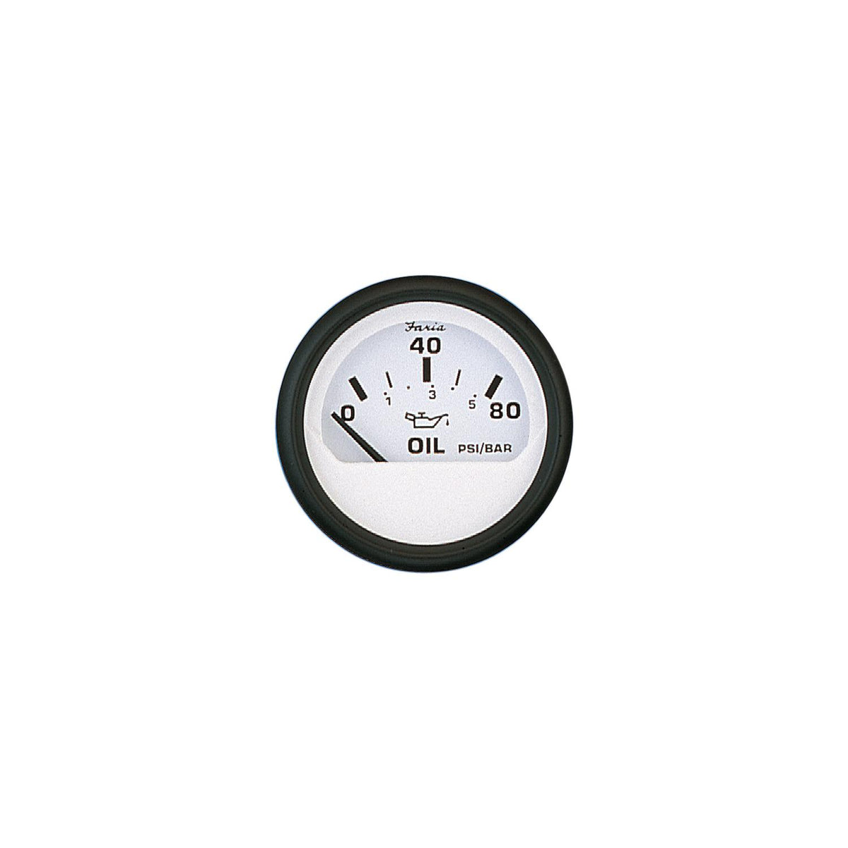 Faria Euro 2″ Oil Pressure Gauge 80 PSI