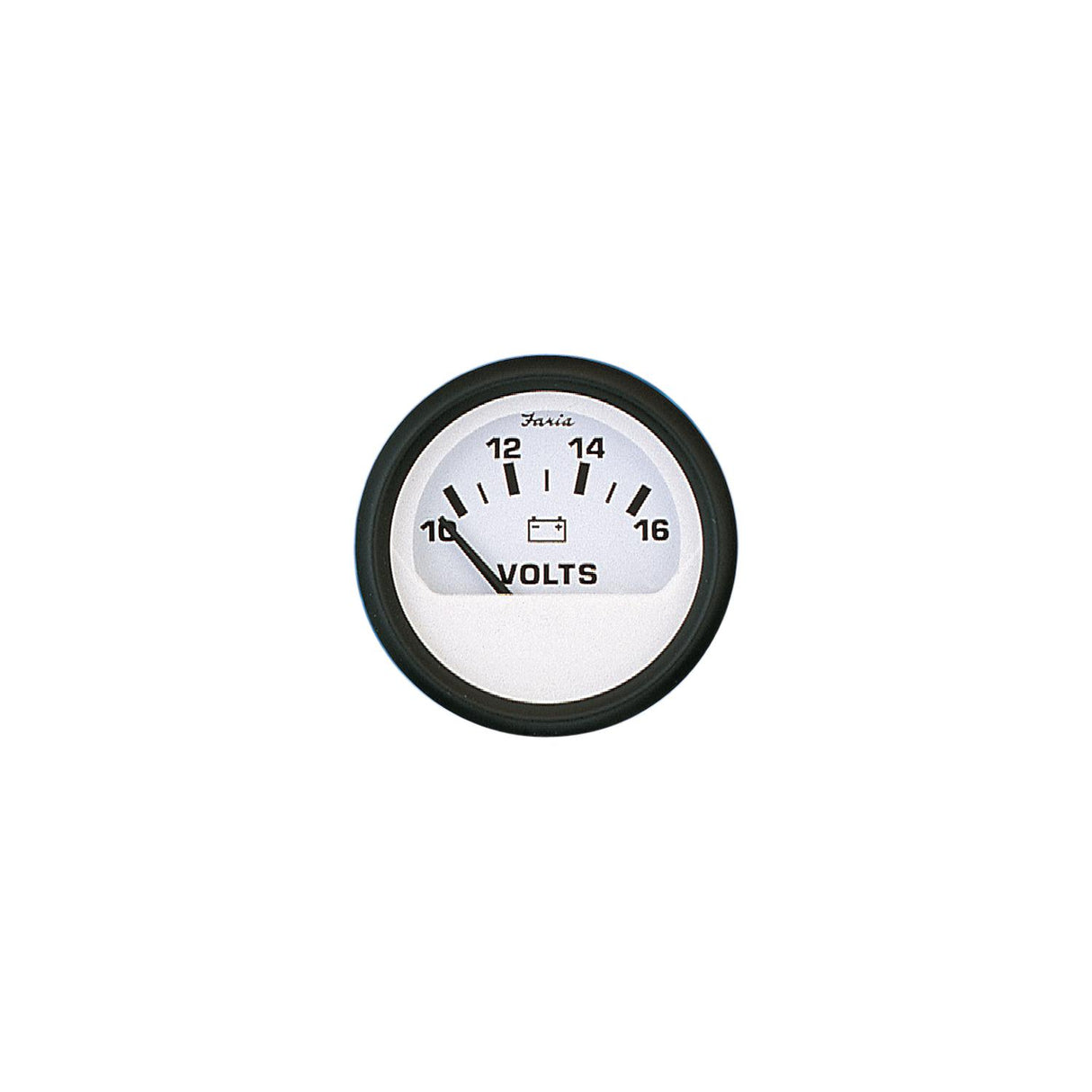 Faria Euro 2″ Voltmeter Gauge (10-16 VDC)