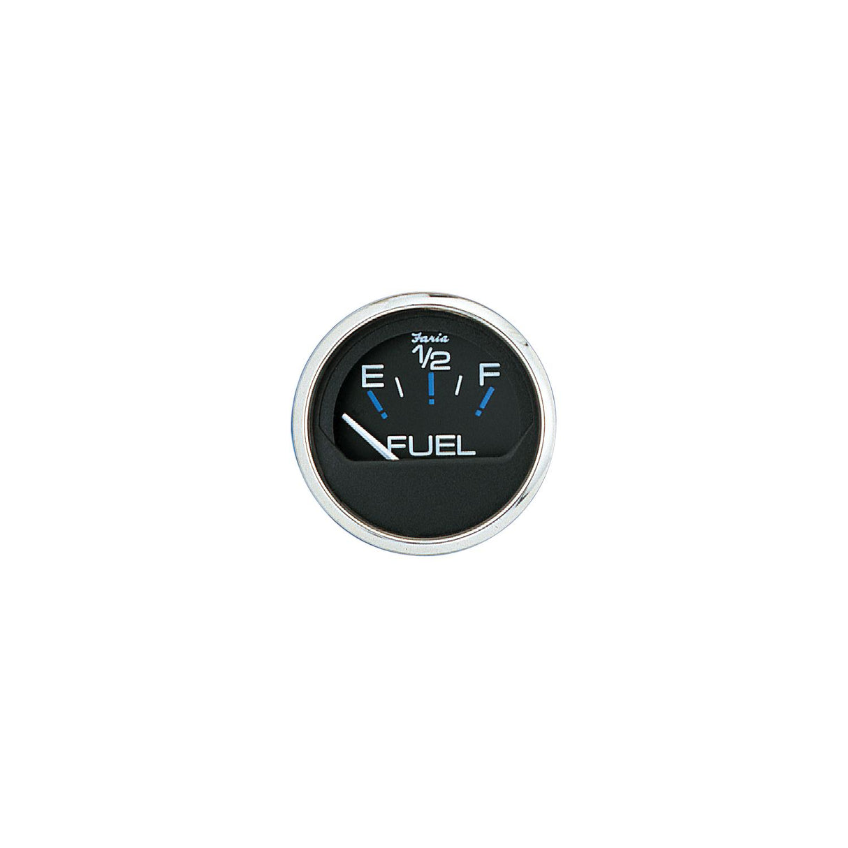 Faria Chesapeake SS Black 2″ Gauge - Fuel Level Gauge (E-1/2-F)