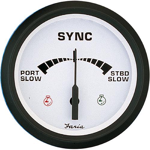 Faria Euro 4″ Gauge - 7000 RPM Tachometer With System Check Indicator (Gas) (J/E Outboard)