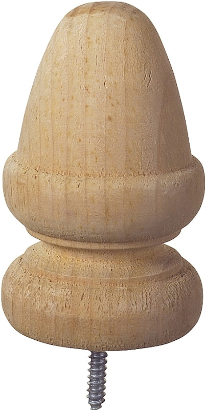 UFP 106091 Post Top, 5-1/2 in H, Acorn, Wood, White