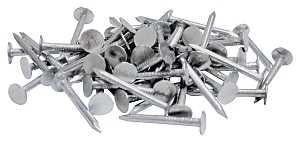 ProFIT 0069038 Hand Drive Roofing Nail, 3/4 in L, Flat Head, Steel, 11 ga