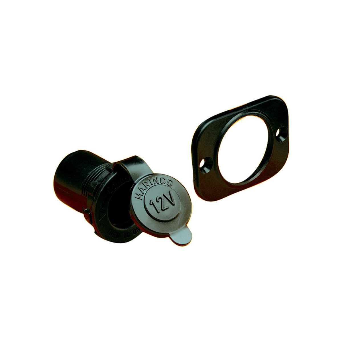 Marinco 12VRCRV 12 Volt Receptacle - Watertight Deluxe 12V Socket For Marine & RV Use