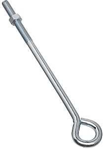 National Hardware N221-341 Eye Bolt, 1/2-13 Thread, Coarse Thread, 3-3/4 in L Thread, 1 in ID Dia Eye, 10.14 in L Shank, Pack of 10