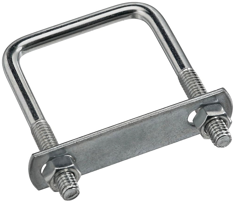 National Hardware N222-356 U-Bolt, 3 in L Inside, 2 in W Inside, 5/16-18 Thread, 1-1/2 in L Thread, Steel, Zinc-Plated, Pack of 5
