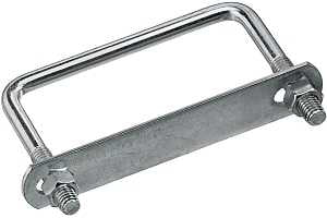 National Hardware N222-380 U-Bolt, 3/8-16 Thread, 1-1/2 in L Thread, Steel, Zinc, Pack of 5