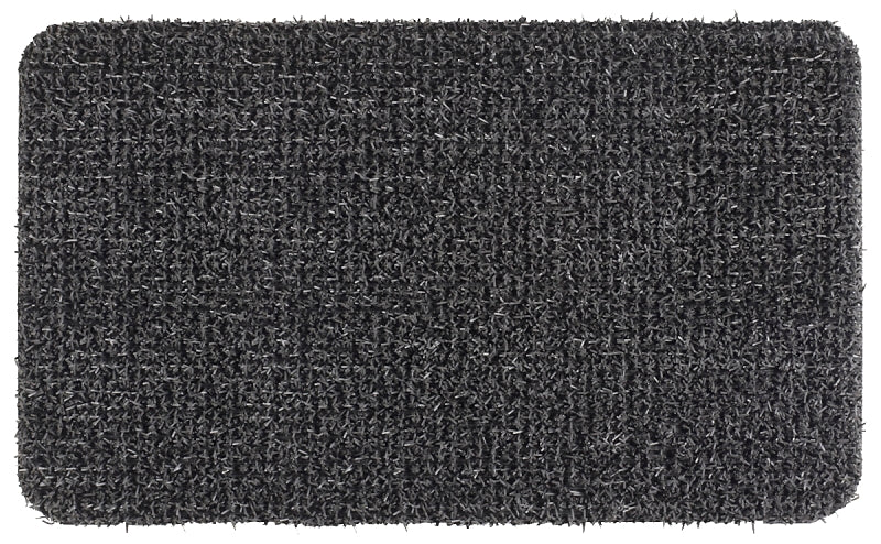 Clean Machine 10372029 Doormat, 30 in L, 18 in W, Rectangular, Solid Pattern, Astroturf Surface, Flint