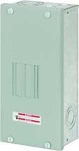 Cutler-Hammer BR BR24L70SP Load Center, 70 A, 2 -Space, 4 -Circuit, Main Lug, NEMA 1 Enclosure, Surface Mounting