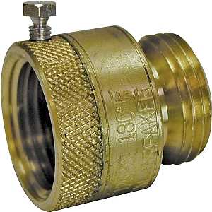 B & K ProLine Series 108-904 Backflow Preventer Vacuum Breaker, 3/4 in Connection, Female x Male, Brass
