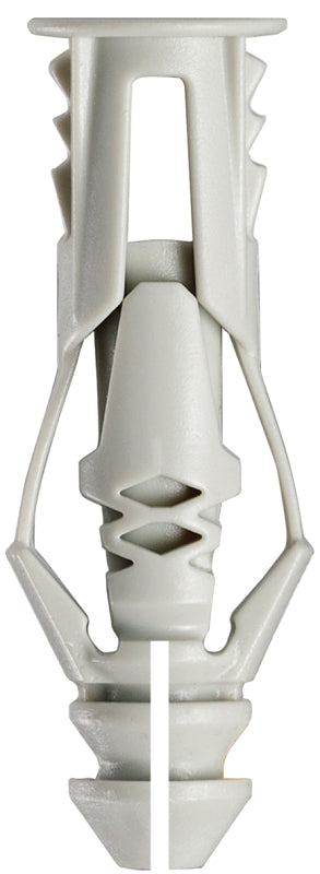 Cobra Anchors 171S Wall Anchor, Polyethylene, Chrome, 35 lb, 5/PK