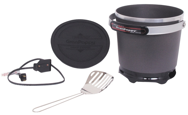 Presto 05411 Electric Deep Fryer, 1.4 L, 1500 W, 1-Fry Basket, Black