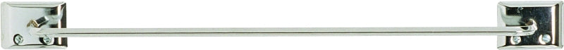 Decko 38110 Towel Bar, 18 in L Rod, Steel, Chrome-Plated, Surface Mounting