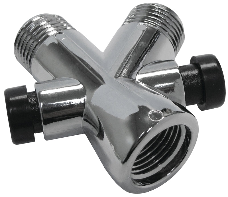 Plumb Pak PP825-7 Shower Arm Diverter, Plastic, Chrome-Plated