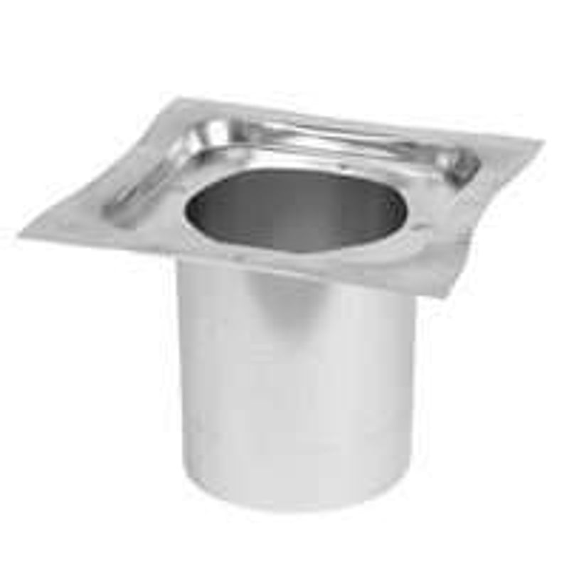 Selkirk 208465 Series Firestop/Joist Shield, 12 in W Dimensions, 8 in, Stainless Steel