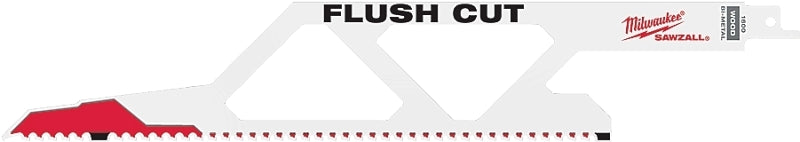 Milwaukee 48-00-1600 Reciprocating Saw Blade, 2-1/8 in W, 12 in L, 5 TPI, Steel Cutting Edge