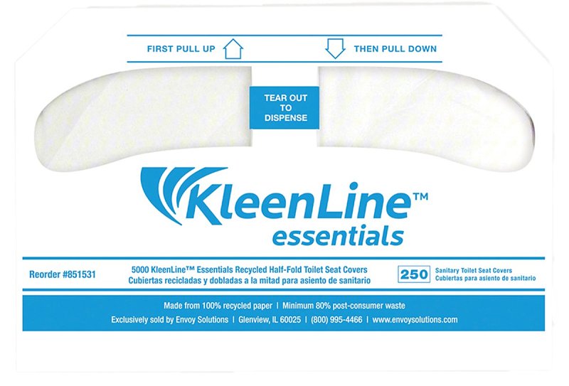 North American Paper 886307 Toilet Seat Cover, White