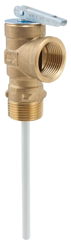 Watts 100XL-150 Relief Valve, 3/4 in, 150 psi Operating, MNPT x FNPT, Brass Body