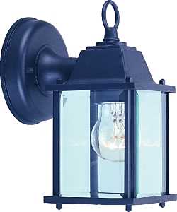 Boston Harbor AL1037-53L Outdoor Lantern, 120 V, 60 W, CFL Lamp, Aluminum Fixture, Black