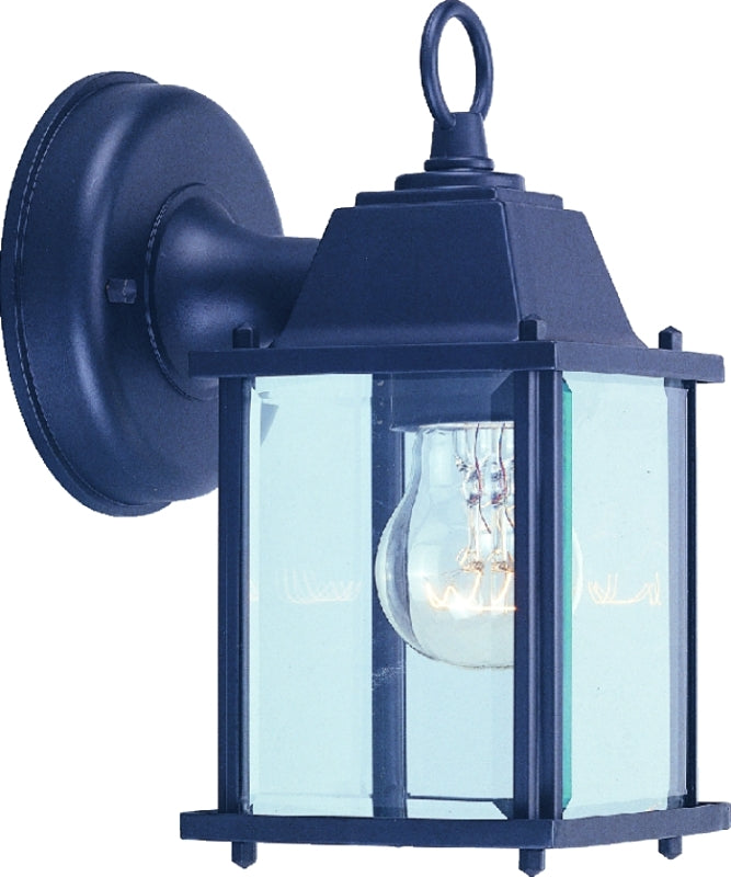 Boston Harbor AL1037-53L Outdoor Lantern, 120 V, 60 W, CFL Lamp, Aluminum Fixture, Black