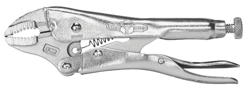 Irwin Original 0902L3 Locking Pliers, 5 in OAL, 1-1/8 in Jaw Opening, Plain Grip Handle, 3/8 in W Jaw, 7/8 in L Jaw