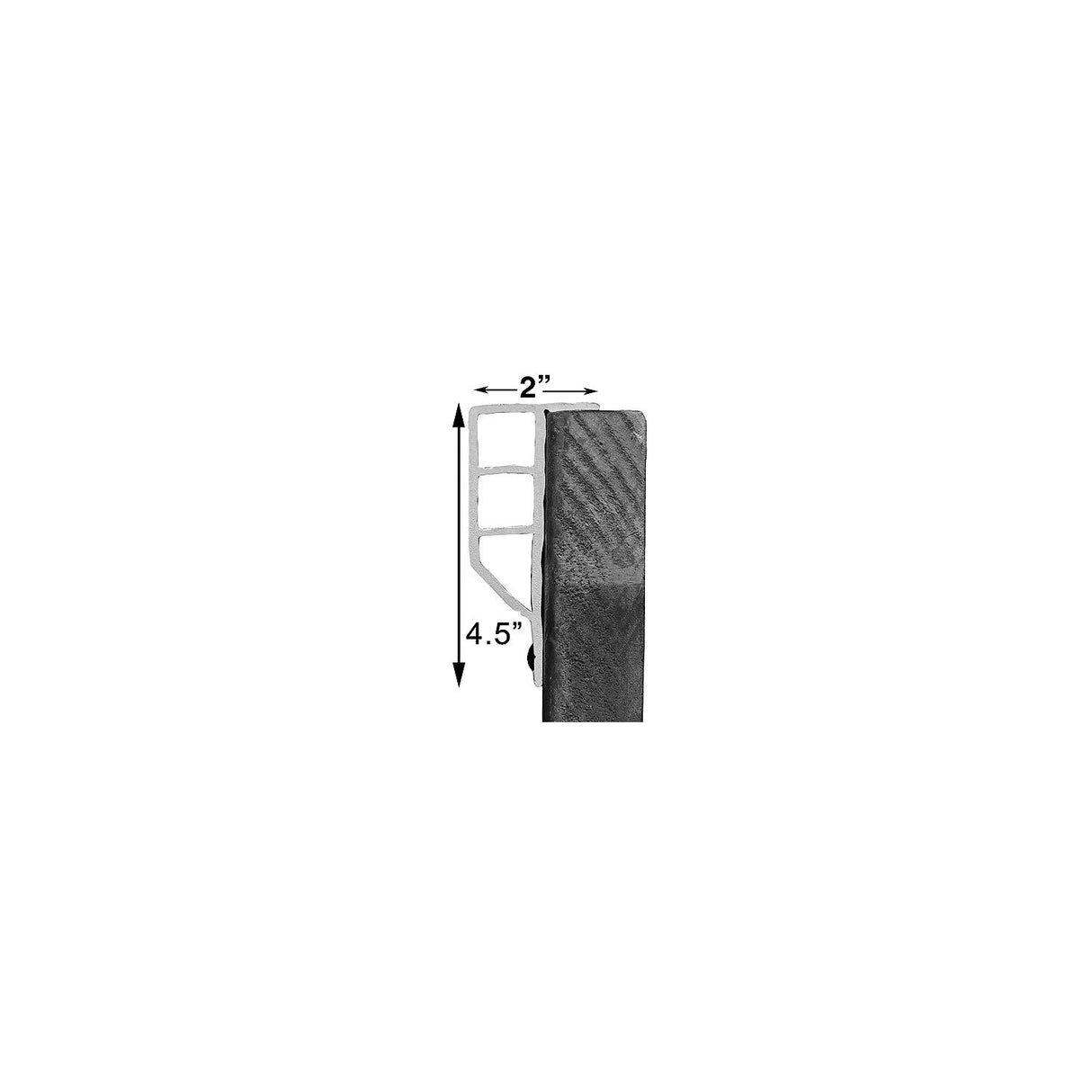 Dock Edge 1160F Full Face Profile, White, 16' Roll