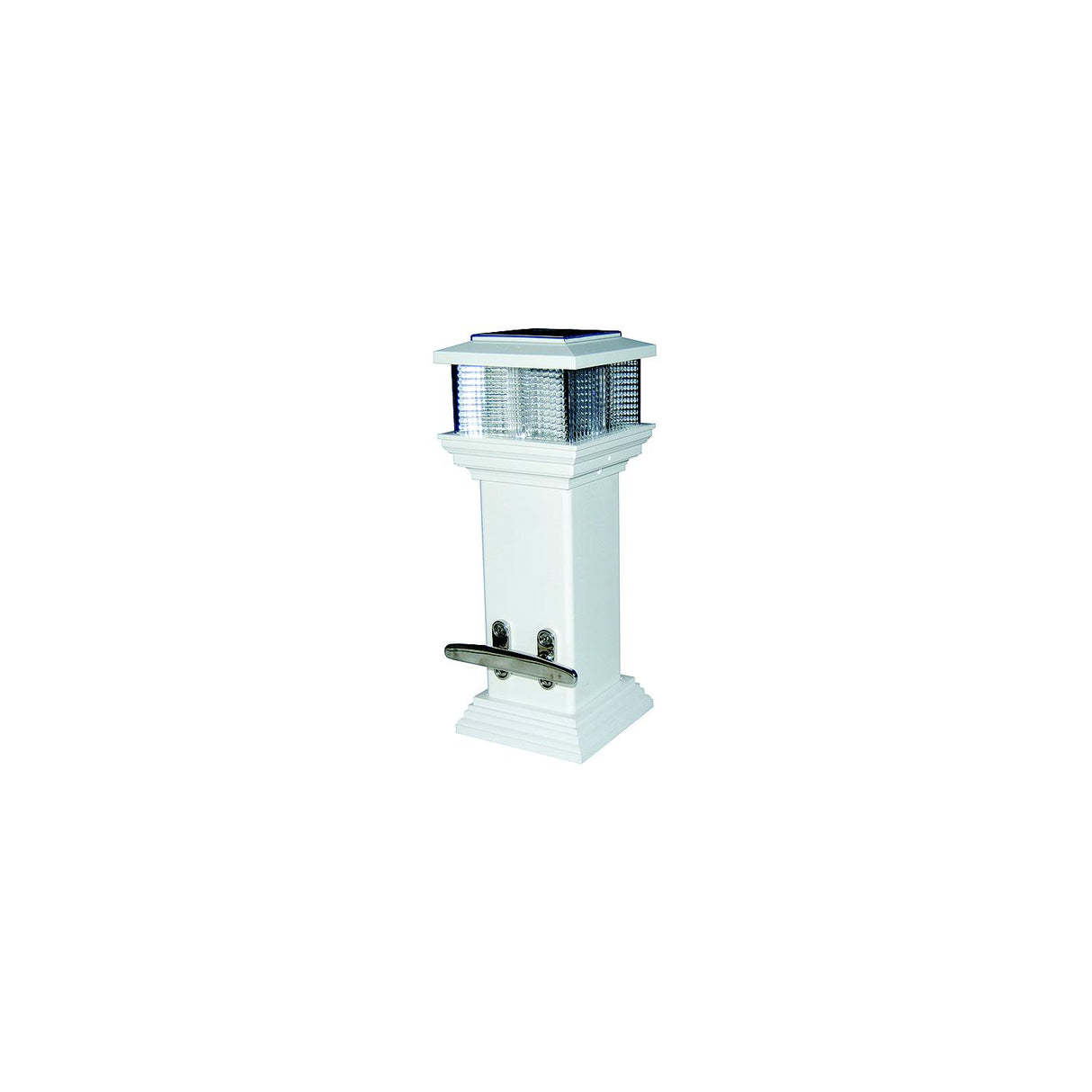 Dock Edge CleatLite Solar Rechargeable Dock Light With Stainless Steel Mooring Cleat