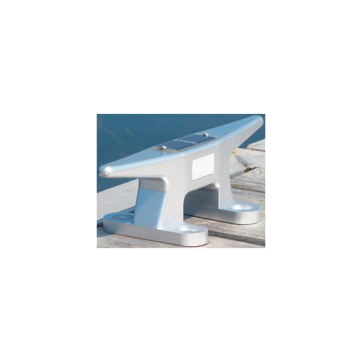 Dock Edge Solar Rechargeable Dock Cleat 10″ Cast Aluminum Alloy With Replaceable Battery