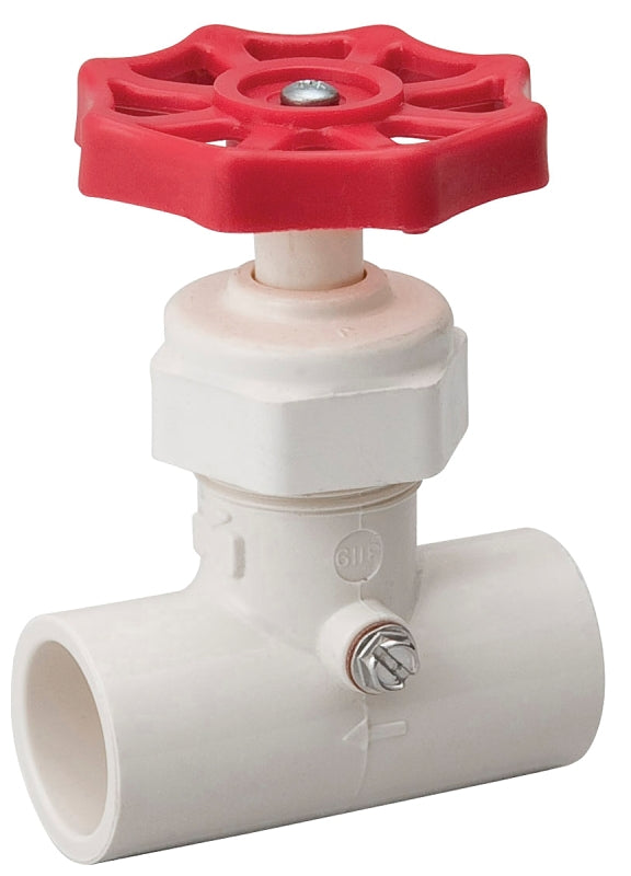 B & K 105-323 Stop and Waste Valve, 1/2 in Connection, Compression, 100 psi Pressure, CPVC Body