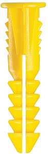 Cobra Anchors 185R Screw Anchor, #4-6 Thread, 7/8 in L, Polyethylene, 75 lb, 40/PK
