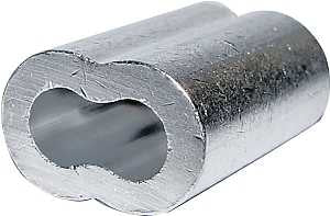 Campbell 7670804 Cable Ferrule, For: 1/16 in Rope, 1/16 in Dia Cable, Aluminum