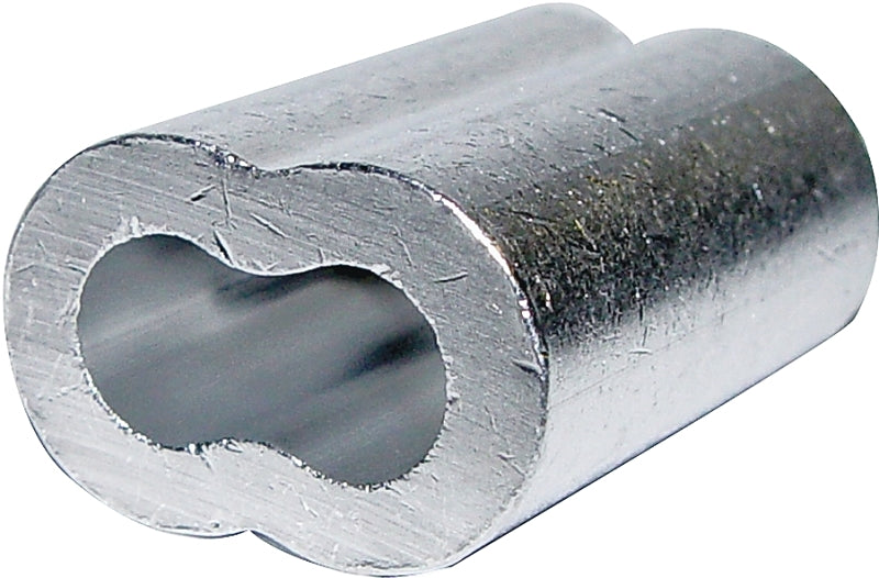 Campbell 7670814 Cable Ferrule, For: 3/32 in Rope, 3/32 in Dia Cable, Aluminum, 50/PK