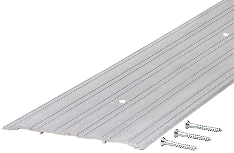 M-D TH043 Series 68627 Saddle Threshold, 36 in L, 6 in W, Aluminum, Mill